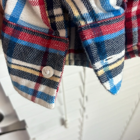 Land’s End Multicolored flannel top size Small - Picture 6 of 8